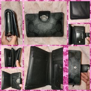Coach Black Leather Wallet